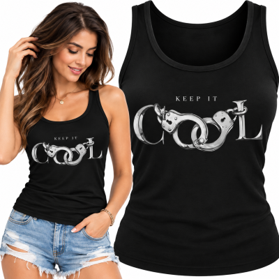 TANK TOP DAMSKI ŚMIESZNY  COOL